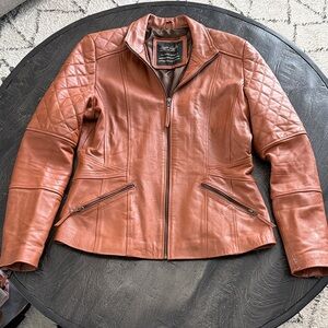 Lusso Women's Brown Leather Jacket